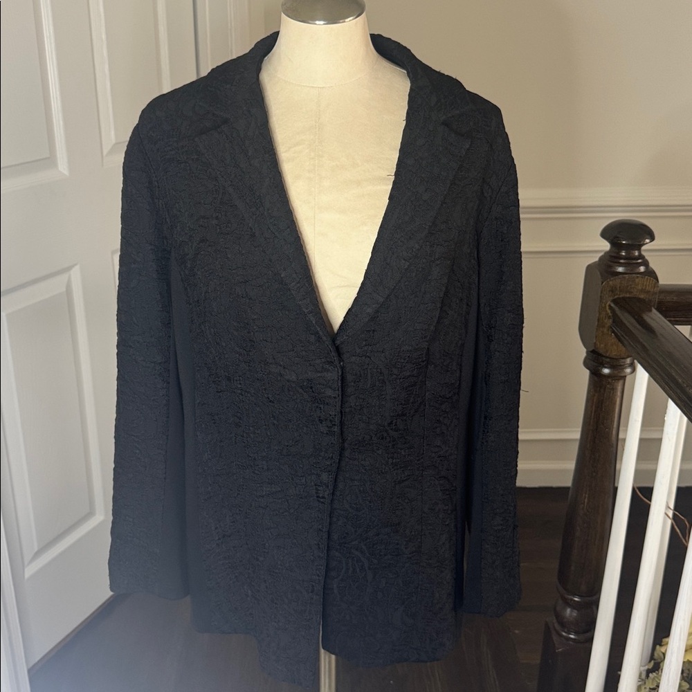 Coldwater creek shaped textured blazer/jacket